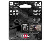 GOODRAM IRDM 64GB MICRO CARD UHS I U3 + adapter - 604914 - zdjęcie 3